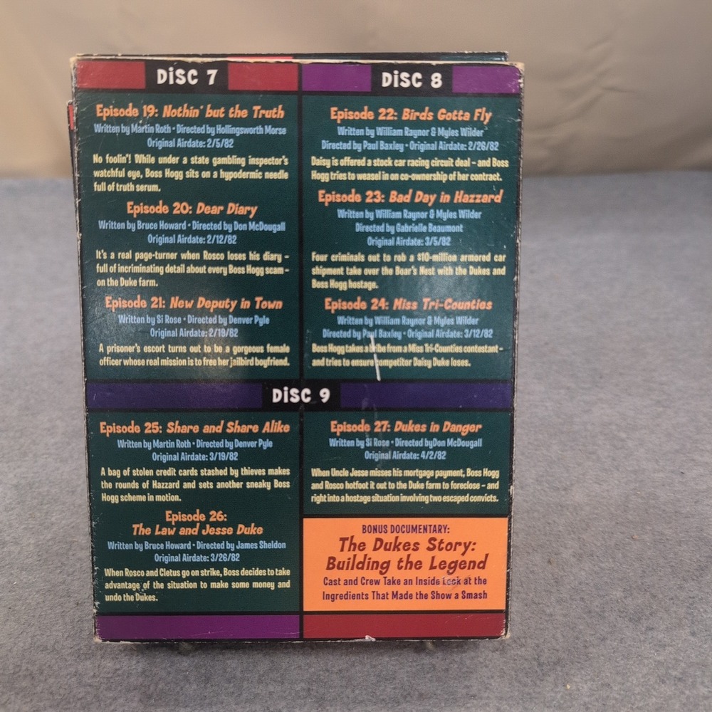 The Dukes of Hazzard The Complete Fourth Season 4 DVD Box Set 9-Disc VG+ - Picture 3 of 3